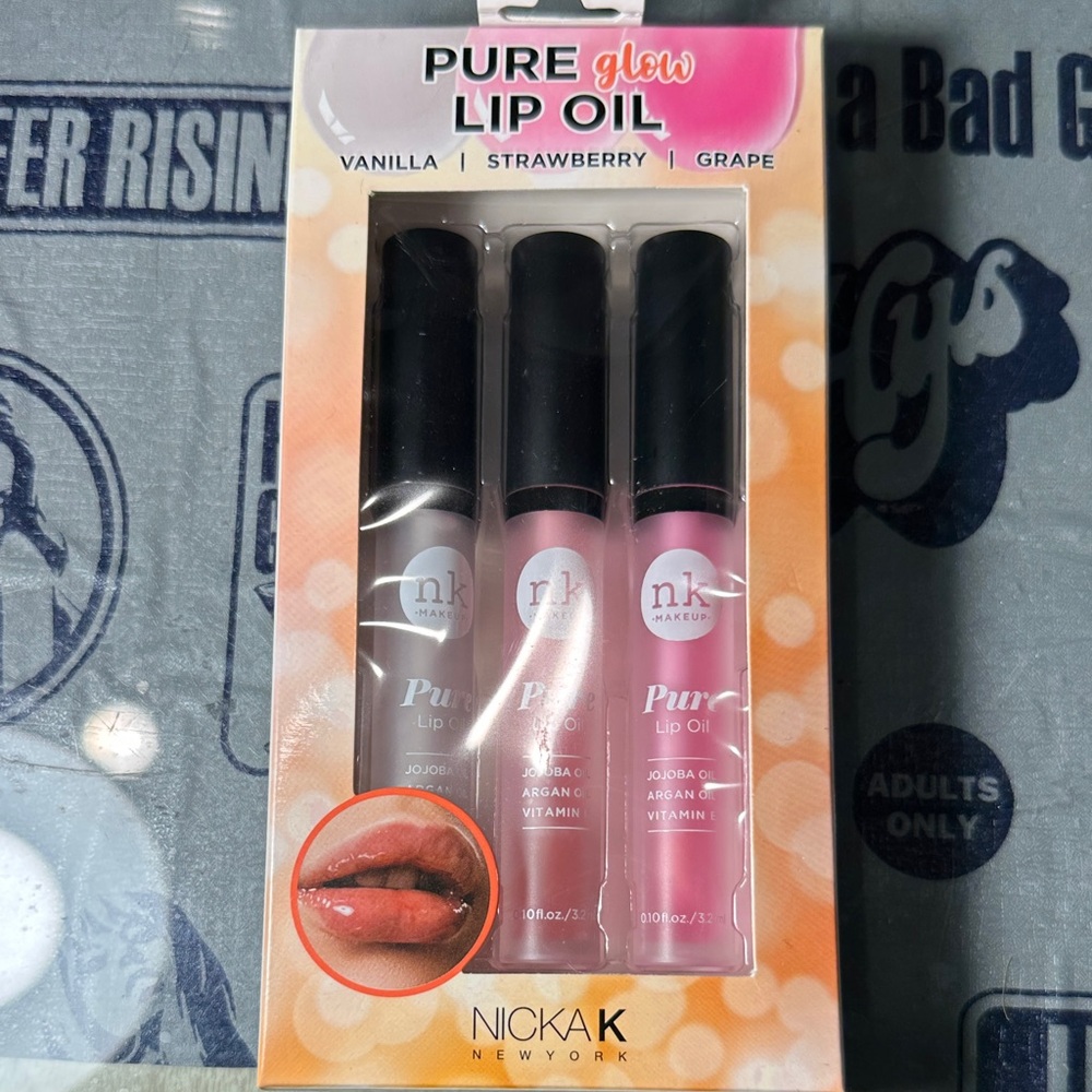 Pure Lip Oil Trio - Vanilla, Strawberry, Grape